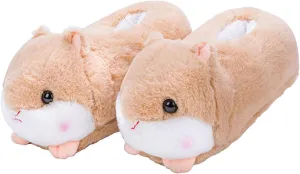 Cute Pig Cartoon Animal Home Furry Slippers - Women's Warm Winter Slippers