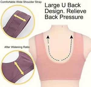 Daisy Bra for Seniors, Front Snap Closure Bras, Front Snaps Daisy Bras for Older Women