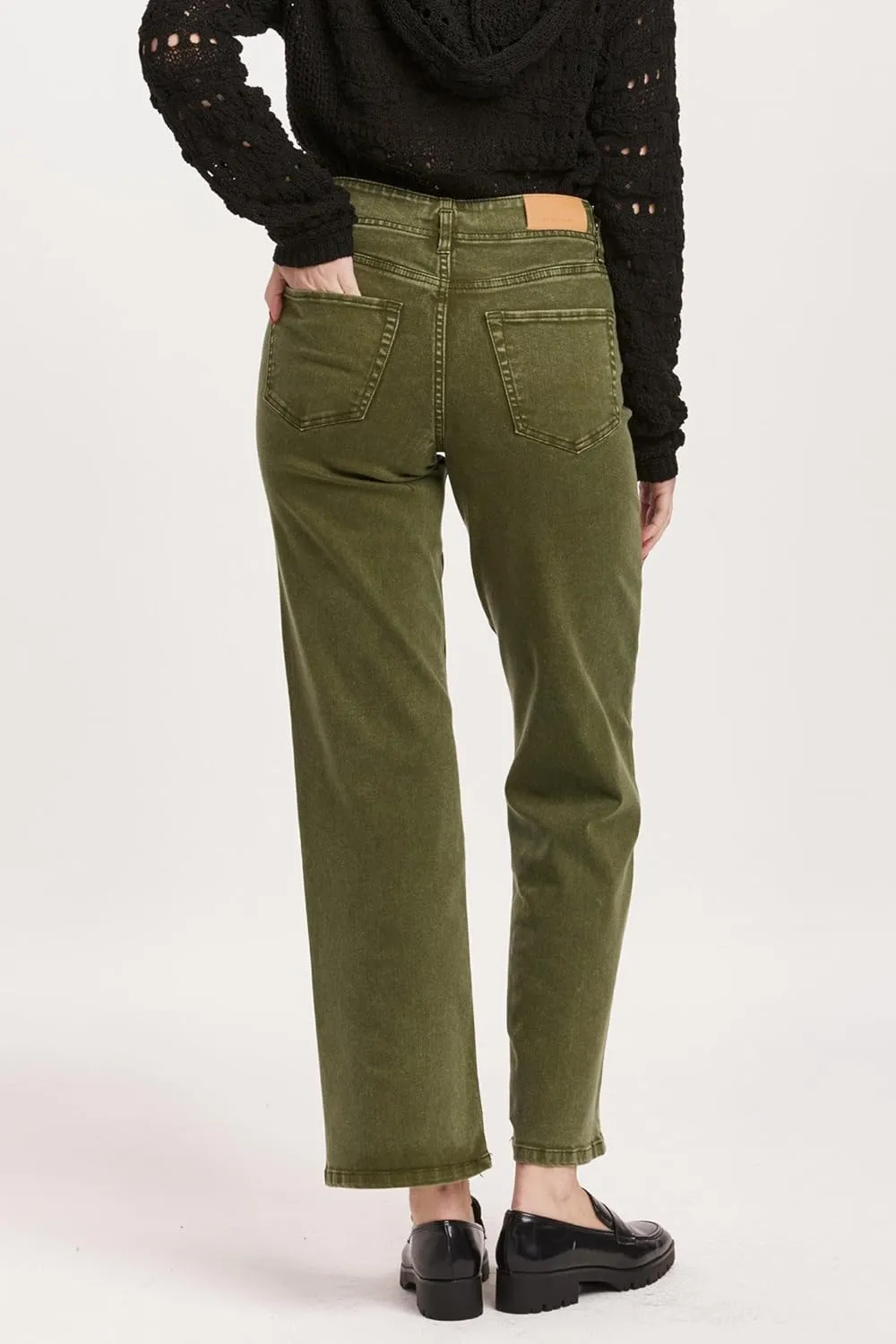 DEAR JOHN Holly Straight Leg Women's Jeans High Rise Full Inseam Comfort Streatch Denim