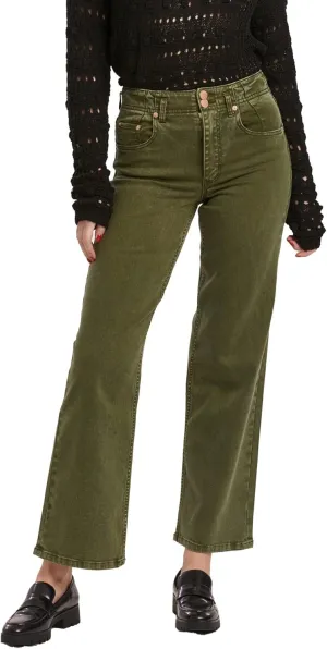 DEAR JOHN Holly Straight Leg Women's Jeans High Rise Full Inseam Comfort Streatch Denim