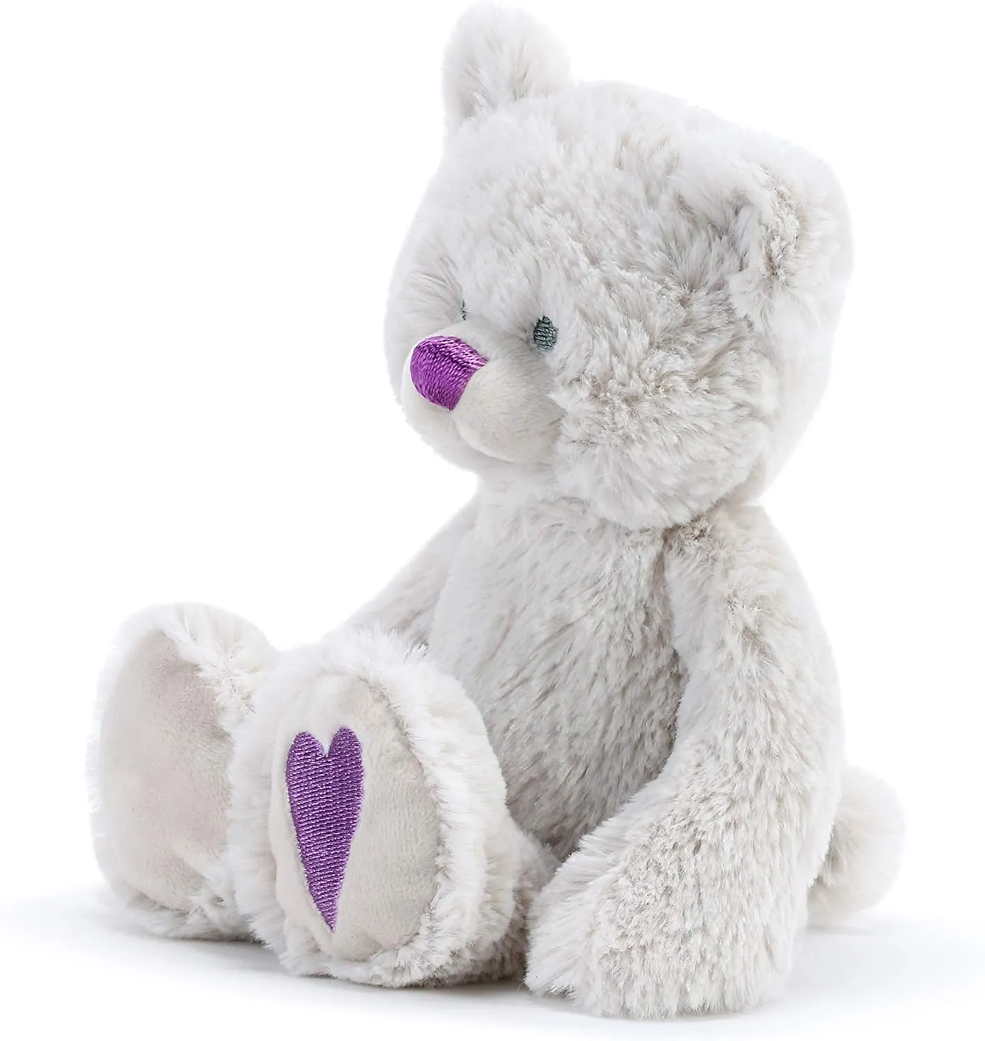 DEMDACO Lucky Purple Alexandrite Color June Birthstone 8.5 inch Children's Plush Stuffed Animal Toy