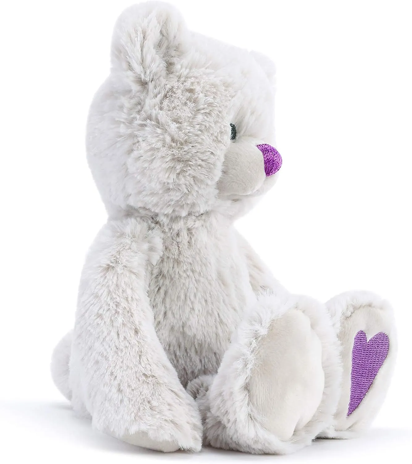DEMDACO Lucky Purple Alexandrite Color June Birthstone 8.5 inch Children's Plush Stuffed Animal Toy