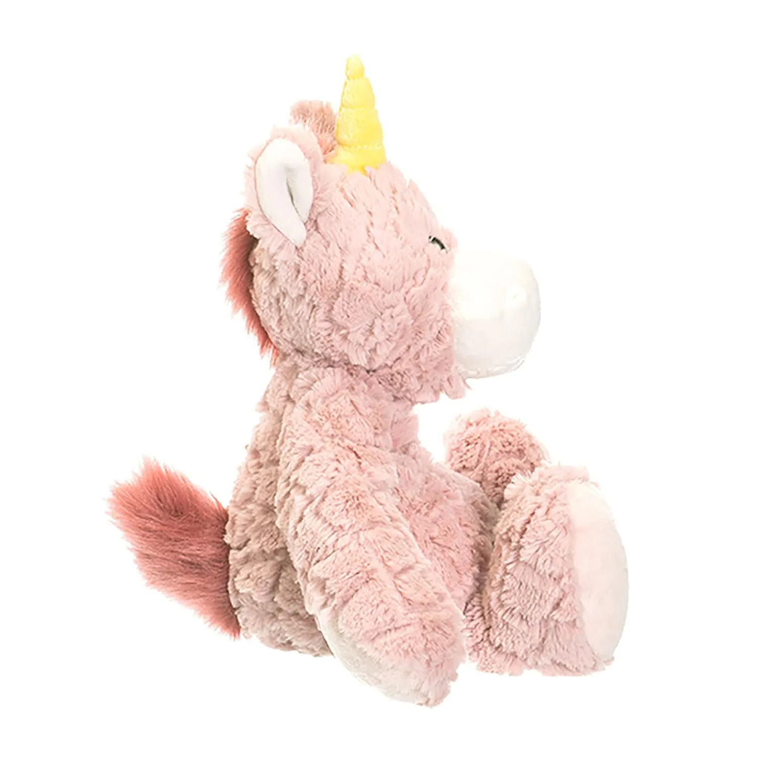 DEMDACO Magellica Mellow Fellows Unicorn Pale Pink Children's Plush Stuffed Animal Toy