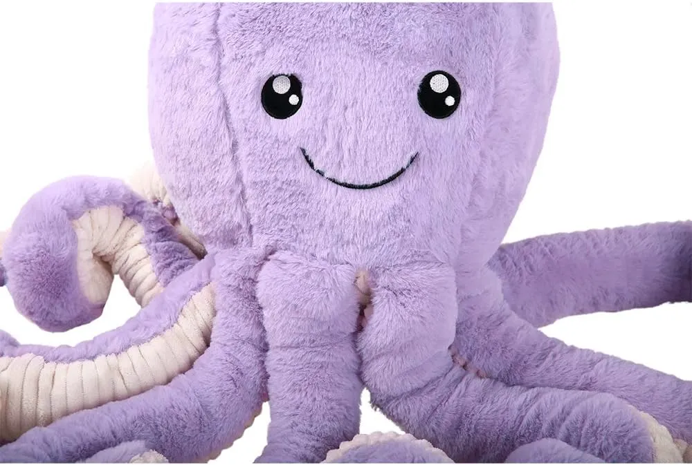 DENTRUN Octopus Stuffed Animals, Giant Octopus Plush Doll Play Toys for Kids Girls Boys Adults Birthday Xmas Halloween Present Stuffed Sea Animals Plushie, 7/16/24/32 Inches, 5 Colors