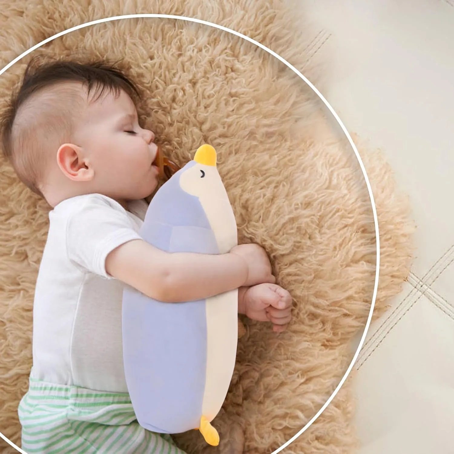 DENTRUN Penguin Stuffed Animals Bulk, Cute Penguin Plush Doll Play Toys for Kids Girls Boys Adults Birthday Xmas Halloween Present Adorable Soft Plushies, 12.20/18.11/22.44/25.98 Inchs, Blue, Black