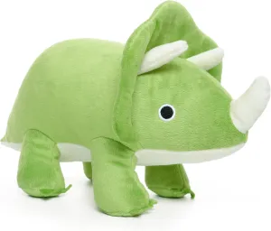 Dinosaur Triceratops Stuffed Animal Plush Toys with Embroidered Eyes for Kids Boys Girls Birthday Bedtime Gift, 15.8 inches Green