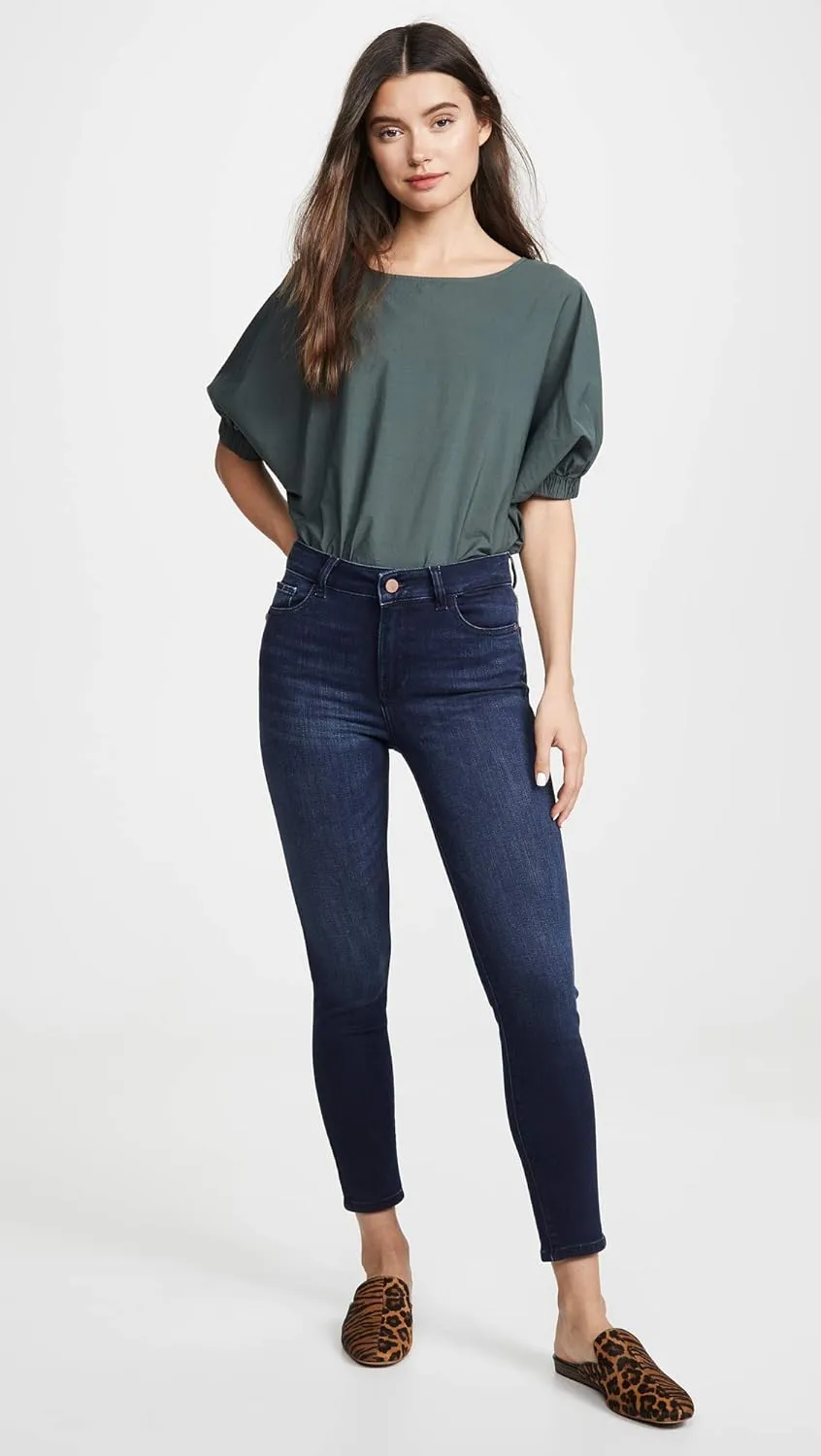 DL1961 Women's Florence Skinny Mid Rise Instasculpt Crop