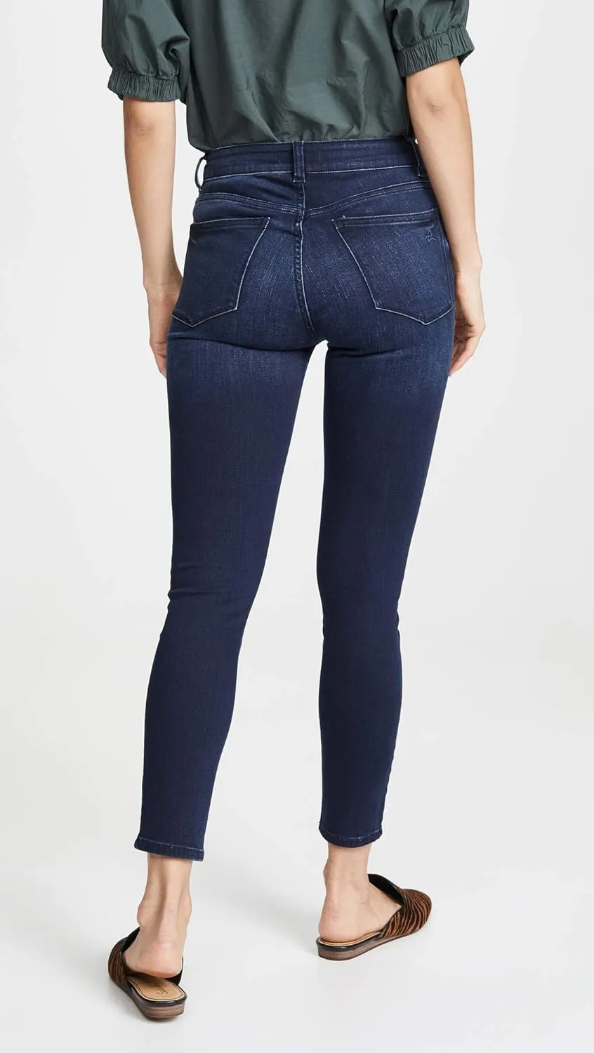 DL1961 Women's Florence Skinny Mid Rise Instasculpt Crop
