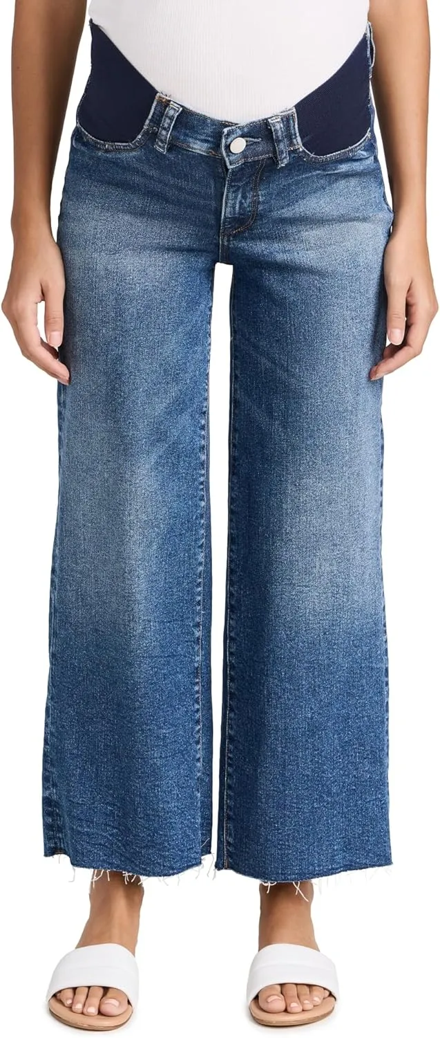 DL1961 Women's Hepburn Maternity Wide Leg Jeans