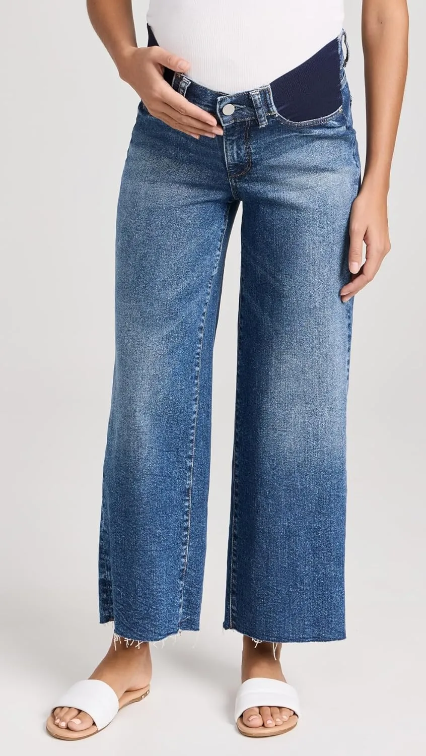 DL1961 Women's Hepburn Maternity Wide Leg Jeans