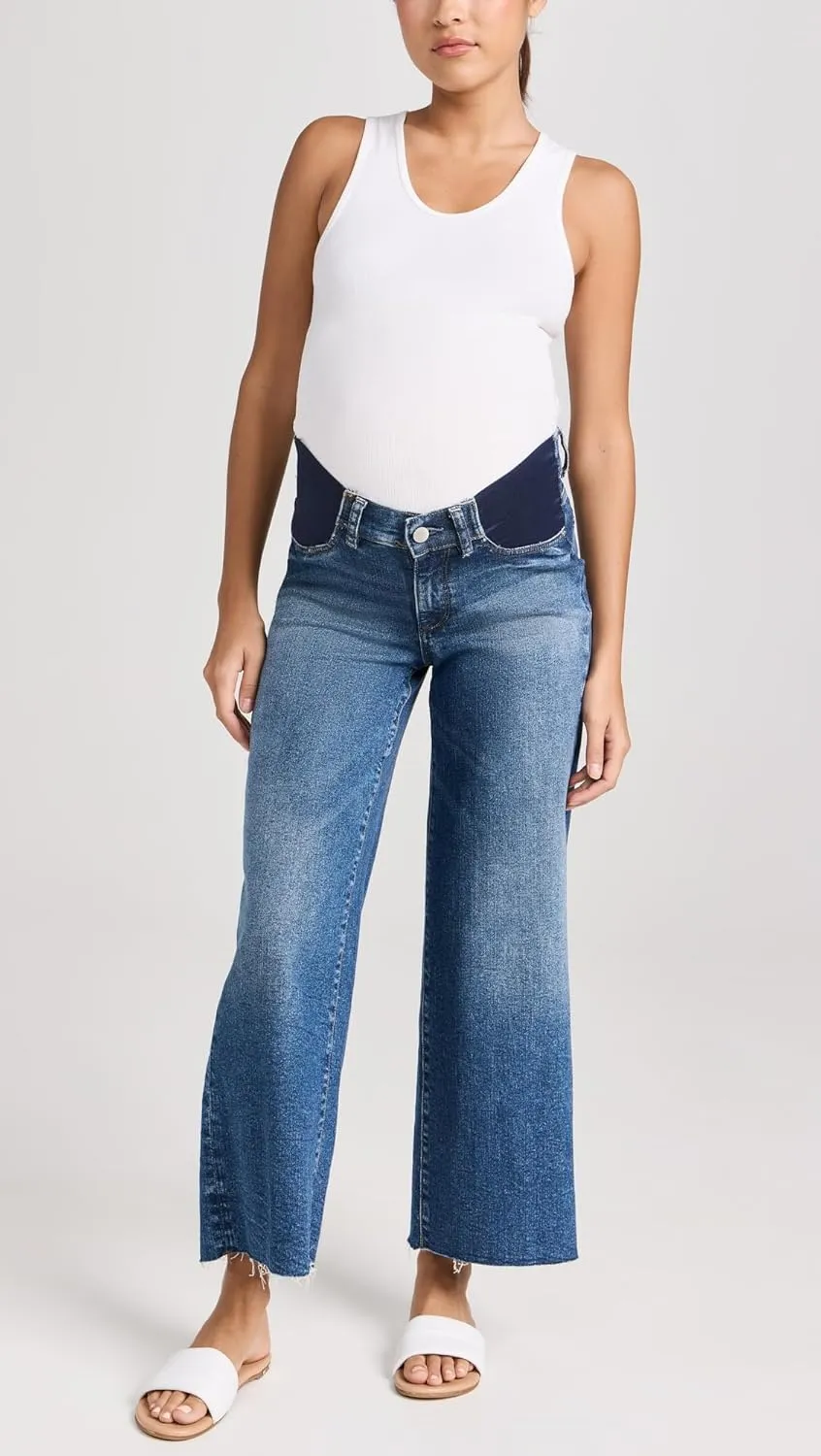 DL1961 Women's Hepburn Maternity Wide Leg Jeans
