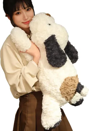 Dog Weighted Stuffed Animal, 5.7 lbs 25.5 inch Weighted Dog Plush Toy Large Dog Stuffed Animals Weighted Puppy Plush Animals Pillow Toy Gifts for Adults & Kids, Black