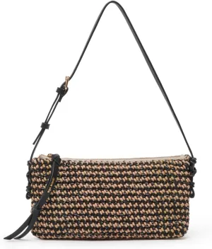 Dolce Vita Andrea Woven Shoulder Bag, Black