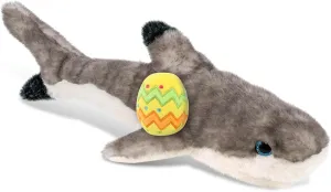 DolliBu Blacktip Reef Shark with Yellow Easter Egg Plush and Name Personalization - Cute Stuffed Animals for Easter Basket, Easter Egg Stuffed Animal Spring Toys for Girls, Boy, Baby - 16 Inches