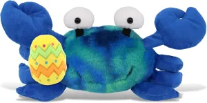 DolliBu Blue Tie-Dye Crab with Yellow Easter Egg Plush and Name Personalization - Cute Stuffed Animals for Easter Basket, Easter Egg Stuffed Animal Spring Toys for Girls, Boy, Baby - 12 Inches