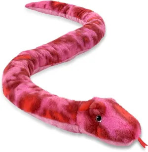 DolliBu Pink Tie-Dye Snake Stuffed Animal - Huggable Snake Plush, Adorable Playtime Plush Toy, Cute Wildlife Animal Cuddle Gifts, Super Soft Plush Doll Animal Toy for Kids and Adults - 60 Inches