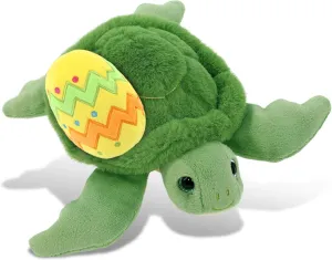 DolliBu Super Soft Green Sea Turtle with Yellow Easter Egg Plush - Perfect Ocean Stuffed Animals for Easter Basket, Cute Easter Egg Stuffed Animal Spring Toys for Girls, Boy, Baby - 6.5 Inches