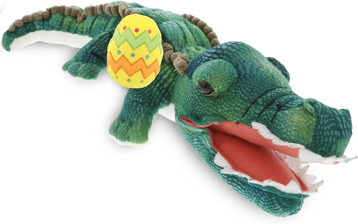 DolliBu Super Soft Wild Alligator with Yellow Easter Egg Plush - Perfect Alligator Stuffed Animals for Easter Basket, Cute Easter Egg Stuffed Animal Spring Toys for Girls, Boys, and Babies - 18 Inches