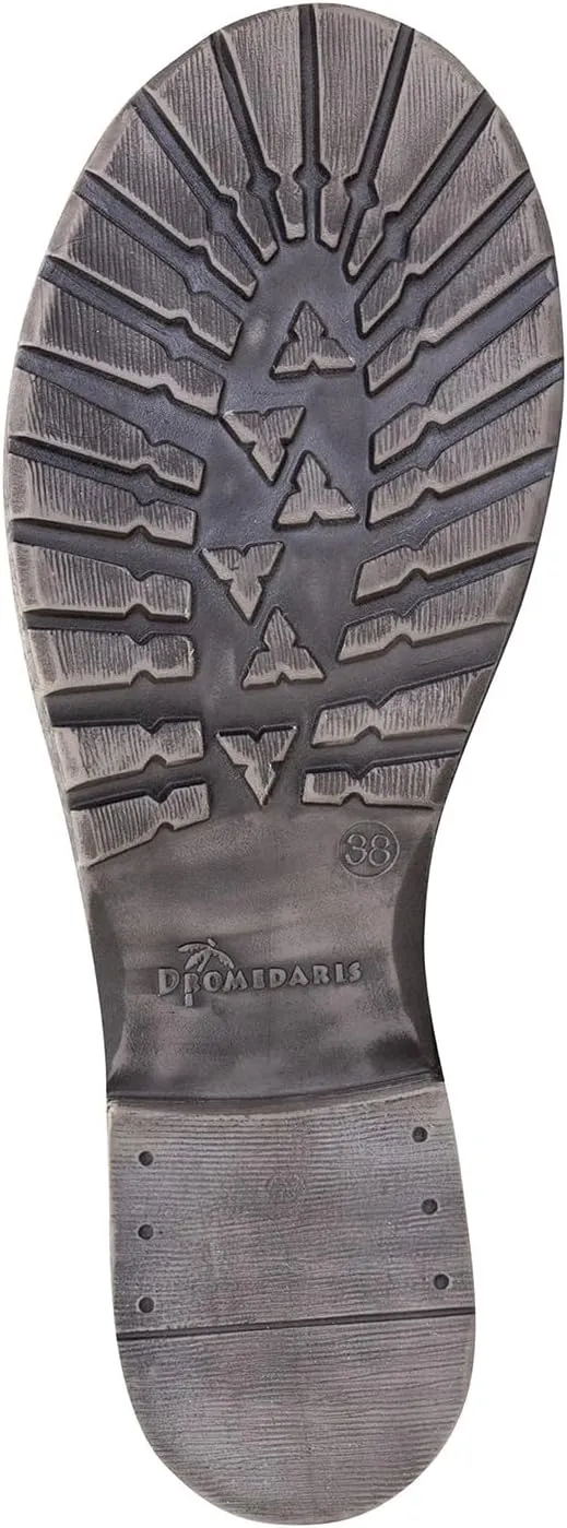 Dromedaris Women's Kara Combat Lace-up Comfort Boot with Inside Zip