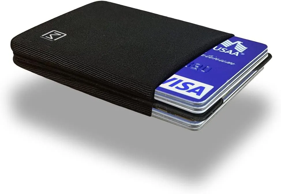 Elastic Minimal Card Holder, Ultra Thin Minimalist Wallet for Men & Women, Credit Card & Business Card Holder, Slim Credit Card Wallet