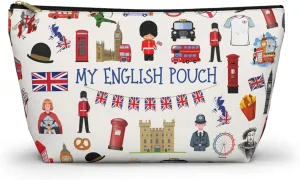 England Pouch Travel Bag for English, United Kingdom Utility Bag, English Accessory Pouch, English Gift Bag
