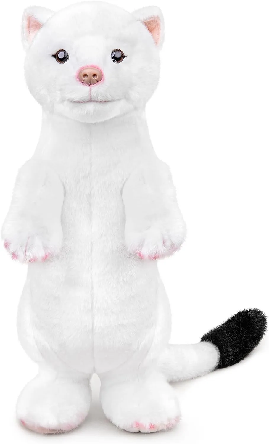 Ferret Plush Toy，FerretStuffed Animal， White Stoat Stuffed Animal，Soft Stoat Ferret Plushie Pillow Doll for Boys and Girls，Home Decor