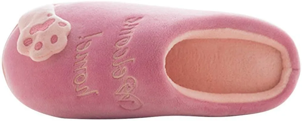 FJWYSANGU Womens & Mens Memory Foam Fuzzy Warm Slip On House Slippers - Cute Animal Slippers - Soft Plush Home Shoes - Indoor & Outdoor