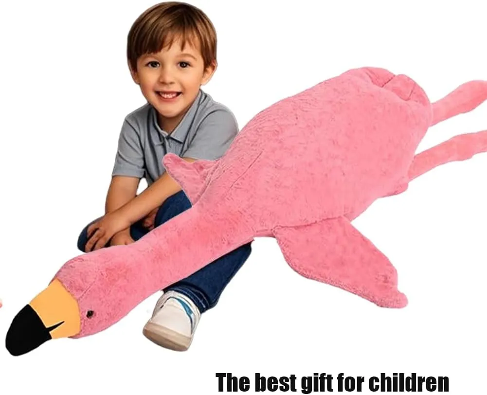 Flamingo Stuffed Animal Plush Pillow,Pink Flamingo Soft Plush Doll Toys,Gift for Kids and Adults (74in)