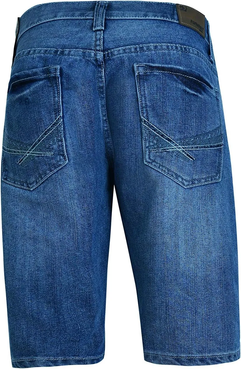 Flypaper Mens Jeans Denim Shorts