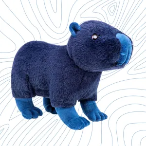FRANKIEZHOU Realistic Capybara Stuffed Animal-Navy Blue12.6,Capybara Plush Toy, Soft Animals,Girl Toys,Home Decor,Hugging Toy