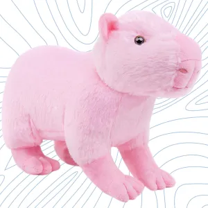 FRANKIEZHOU Realistic Capybara Stuffed Animal-Pink 12.6",Capybara Plush Toy, Soft Animals Toy,Girl Toys,Gifts for Kids