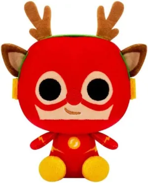 Funko POP! Plush: DC Holiday - 4" The Flash - DC Comics - Soft Toy - Birthday Gift Idea - Official Merchandise - Stuffed Plushie for Kids and Adults - Ideal for Comic Books Fans and Girlfriends