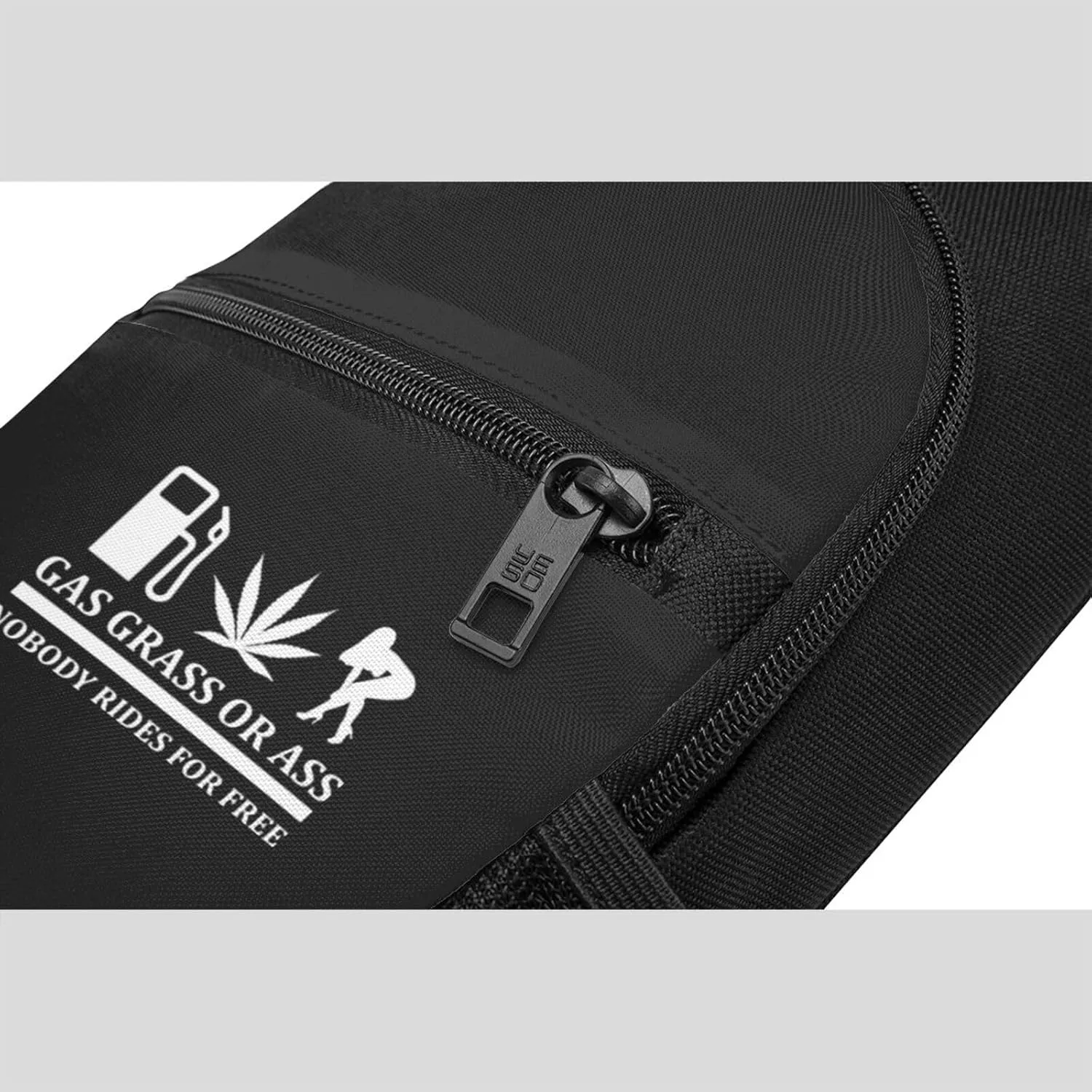 Gas, Grass Or Ass Nobody Rides For Free Funny Unisex Chest Bag Lightweight Crossbody Shoulder Bag Travel Pocket