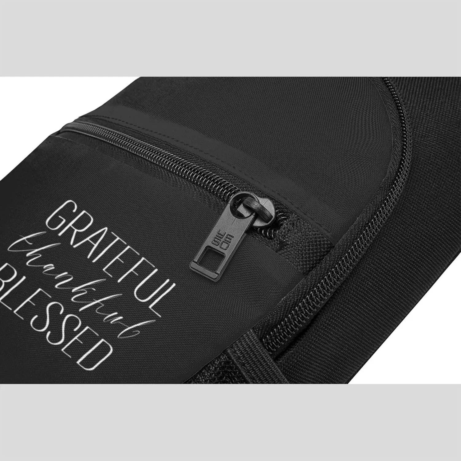 Grateful Thankful Blessed Unisex Chest Bag Lightweight Crossbody Shoulder Bag Travel Pocket Black