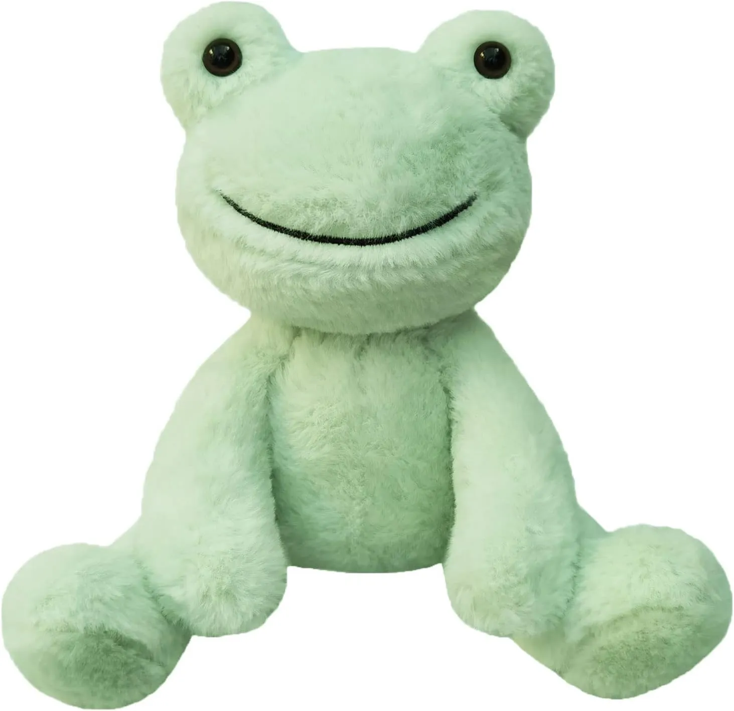 Green Plush Frog Stuffed Animal Toy, Soft Cuddly Plushie Hugger Toy for Boys Girls, Gifts for Kids or Girlfriend, 12 Inches