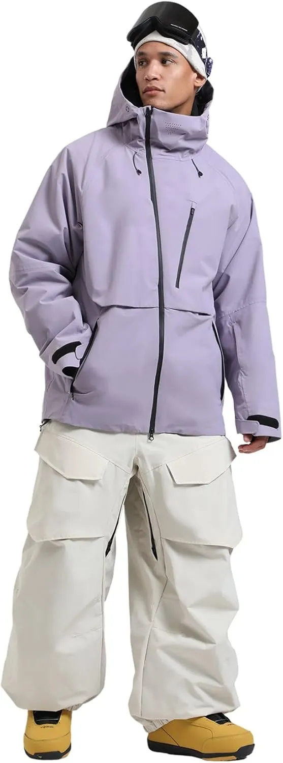 GSOU SNOW Men's Ski Jacket Women Waterproof Snowboard Coat Winter Snow Insulated Windproof Jacket