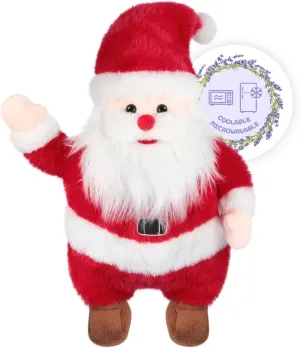 Heatable & Coolable Christmas Toys Santa Claus Plush, Microwave Heating Pad for Soothing & Relaxation, Christmas Stuff Lavender Christmas Plush Santa Toy, Christmas Santa Plush Doll for Girl