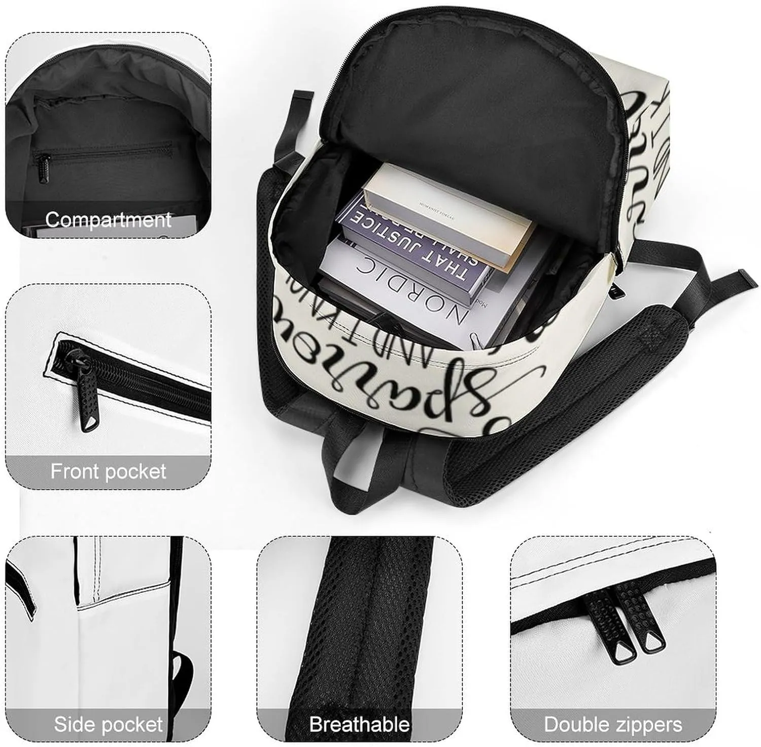 'His Eyes Are on The Sparrow Classic Neutral Casual Lightweight Laptop Backpack Made of Materials, Suitable for Multiple Uses