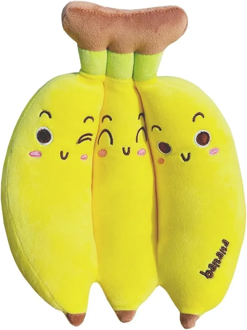 Hofun4U Banana Plush Pillow - 13" Banana Stuffed Animal,Fruit Banana Plush Toy Pillow Holiday for Girls Boys