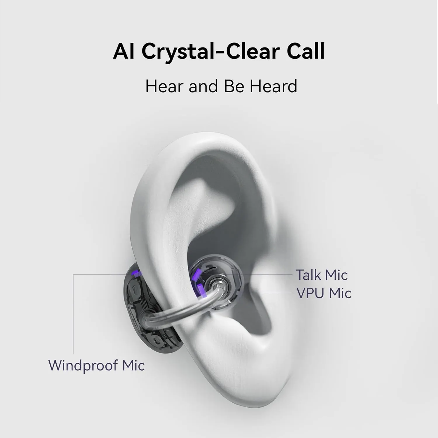 HUAWEI FreeClip, Groundbreaking Aesthetic Design, Feather-Light Wearing, Open-Ear Listening, AI Crystal-Clear Call, Long Battery Life, Dual-Device Connections, Rose Gold.
