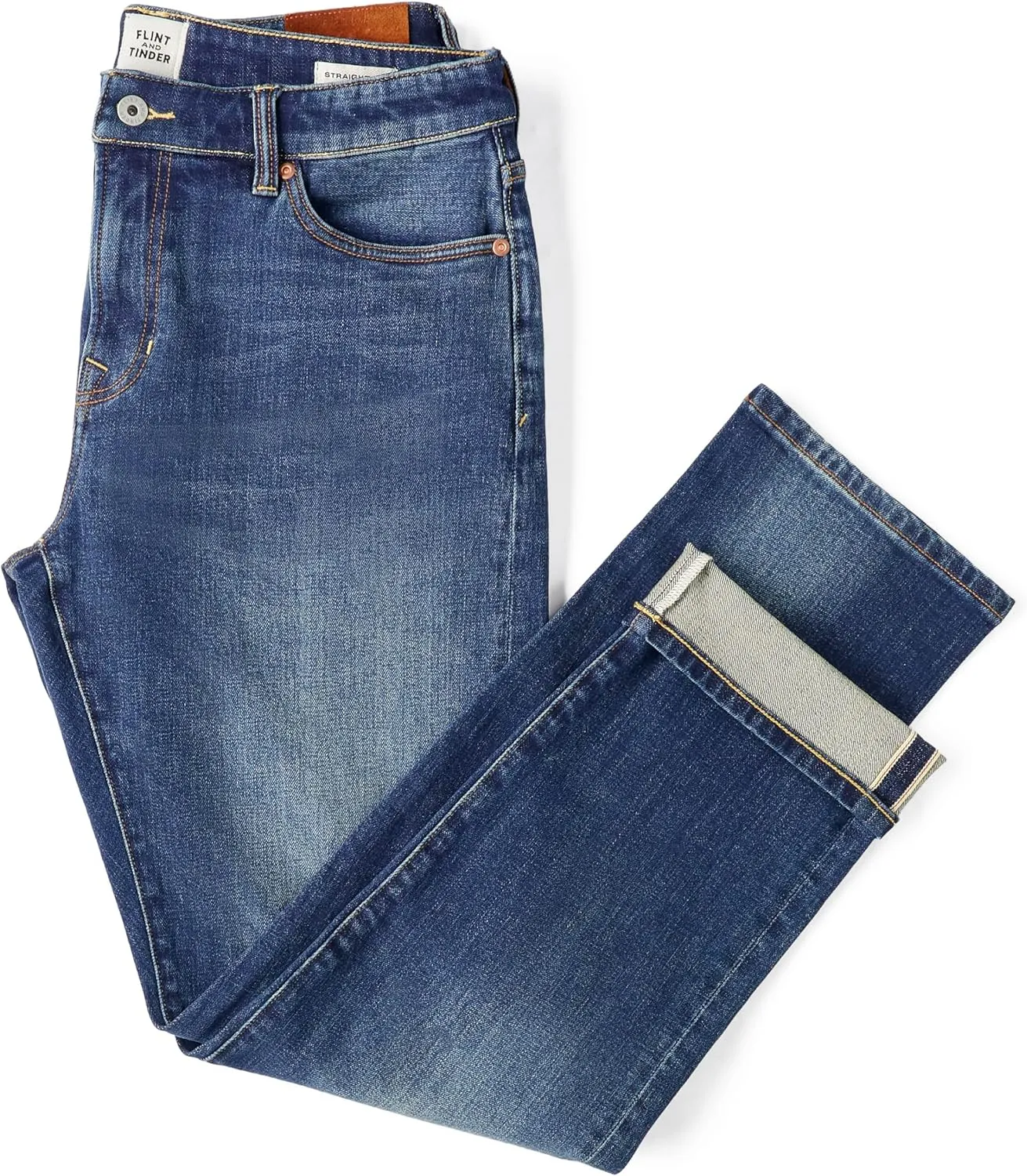 Huckberry Stretch Selvedge Denim Jeans for Men - 11.7 oz Mens Jeans with 1% Stretch, Copper Rivets- Year-Round Men Jeans