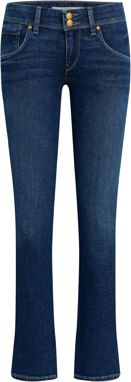 HUDSON Women's Brooks Nader Beth Mid-Rise Straight Ankle Jean