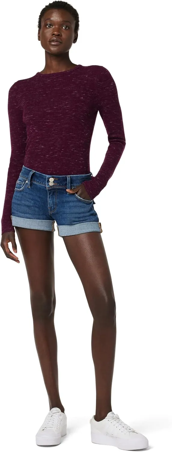 HUDSON Women's Croxley Rise Mid Thigh Denim Short