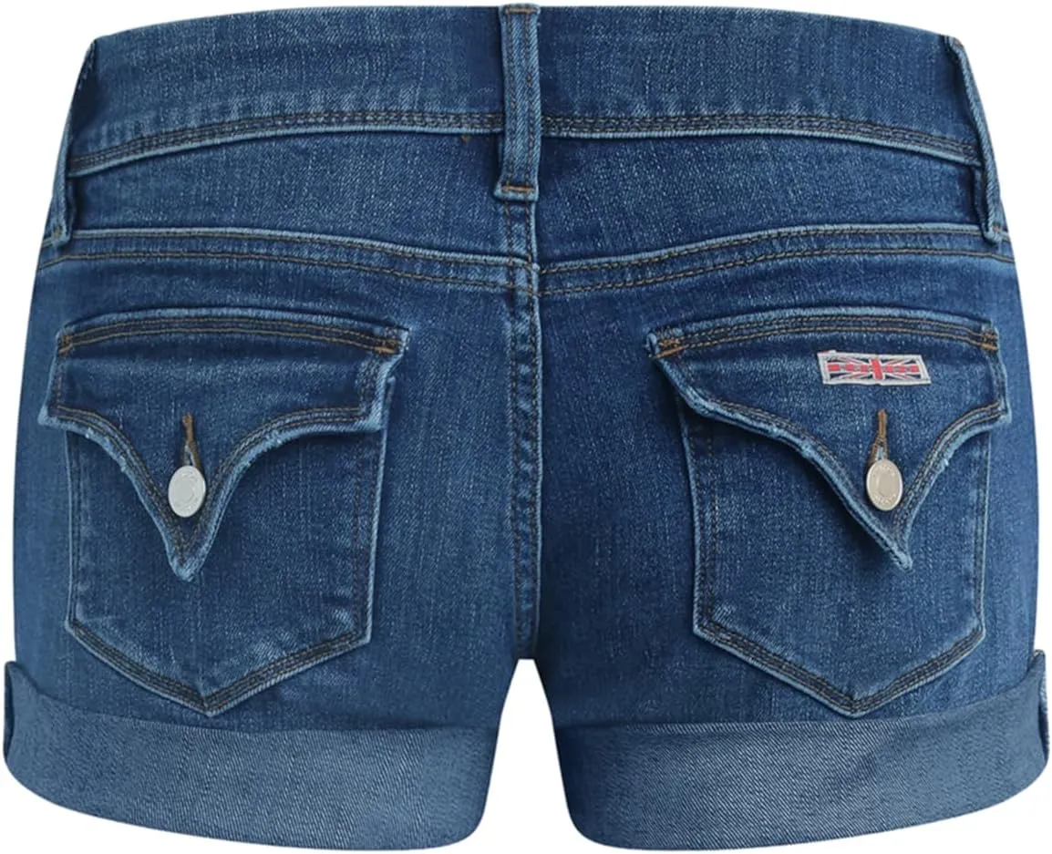 HUDSON Women's Croxley Rise Mid Thigh Denim Short