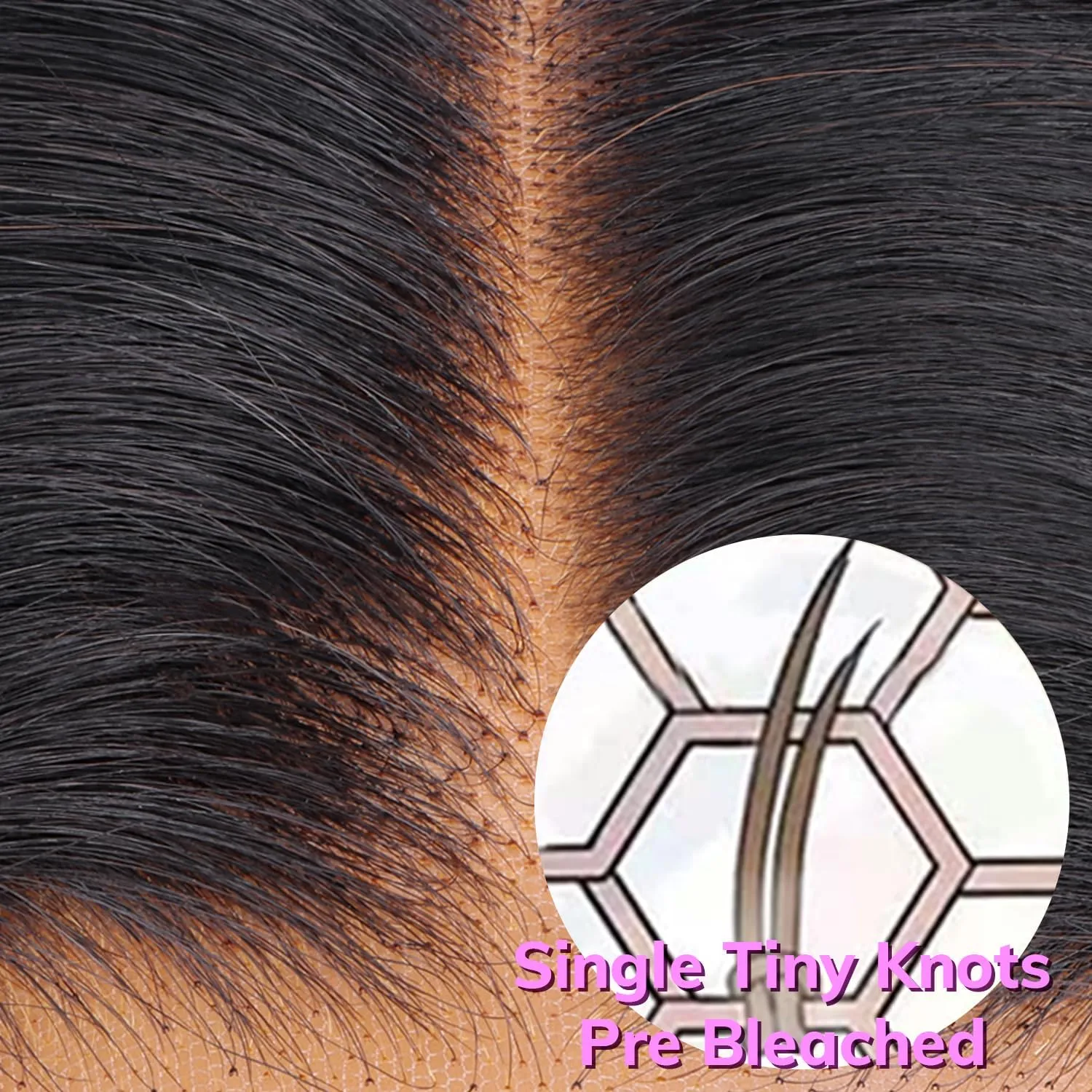 IDN BEAUTY SKINLIKE REAL HD 2x6 Lace Closure Human Hair Straight 12 Inch Bleached Single Knots HD Closure Ultra-thin 2x6 Lace Closure Virgin Human Hair 0.1 mm Pre Plucked Hairline Lace Closure