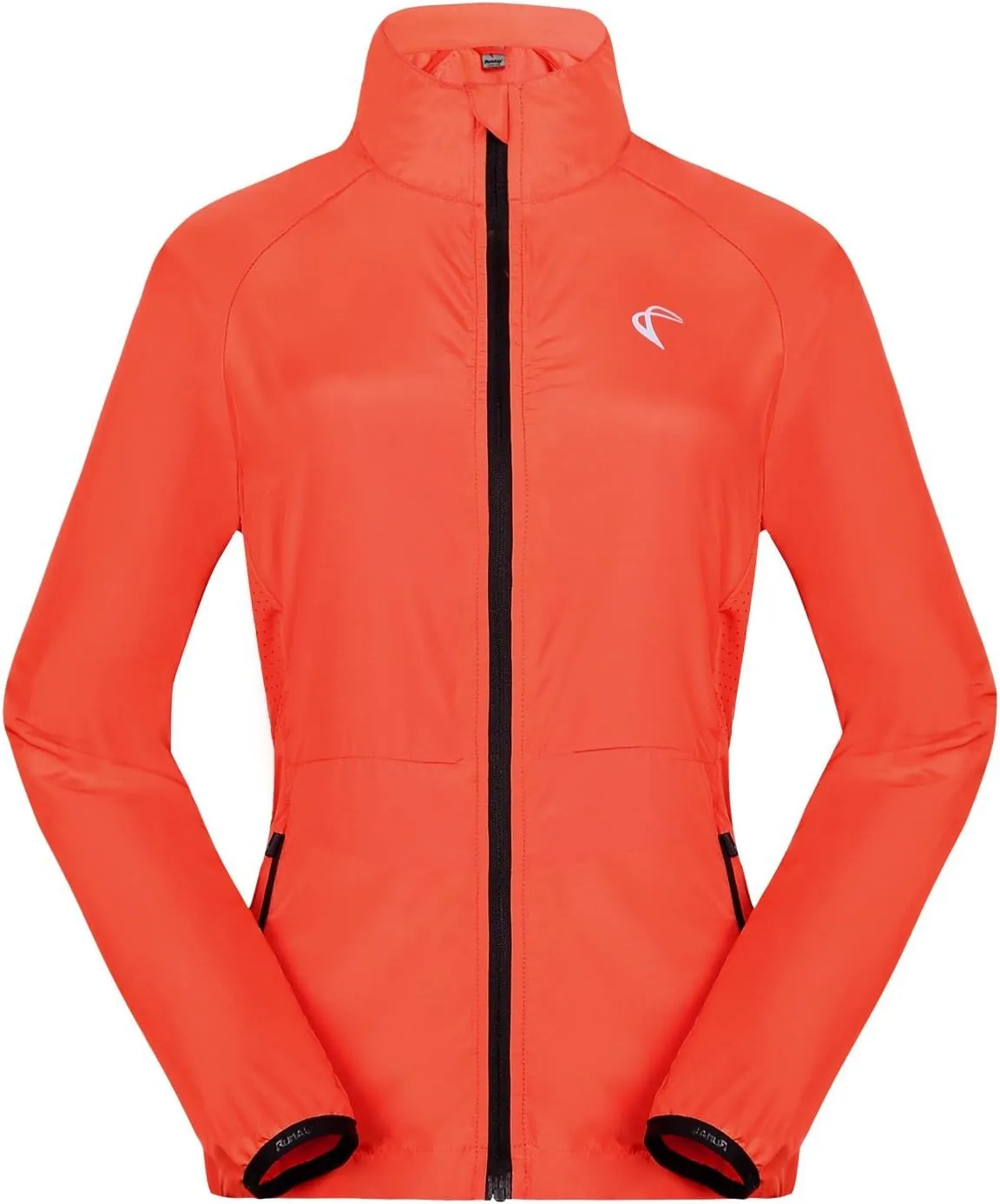 J.CARP Women's Packable Windbreaker Jacket, Super Lightweight and Visible, Outdoor Active Cycling Running Skin Coat