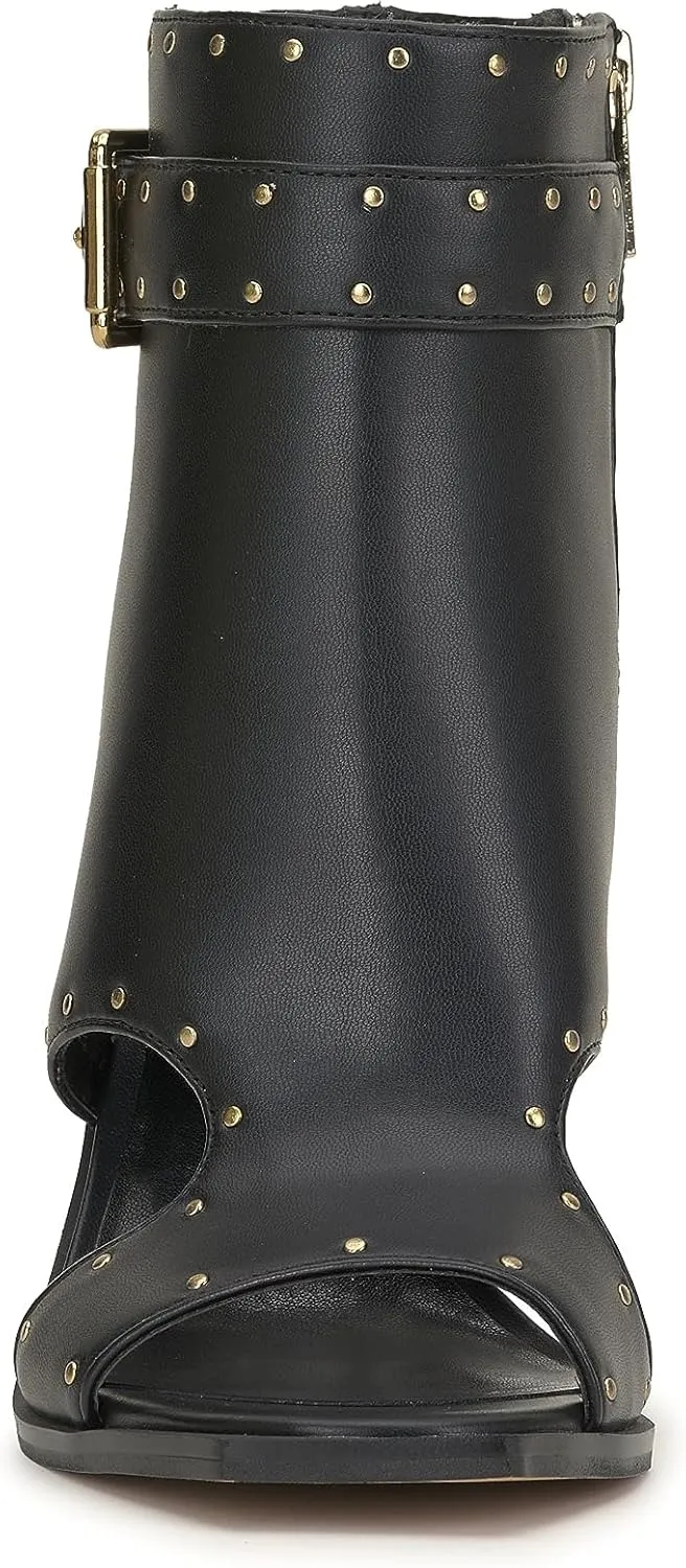 Jessica Simpson Women's Rochha Open Toe Bootie Mid Calf Boot