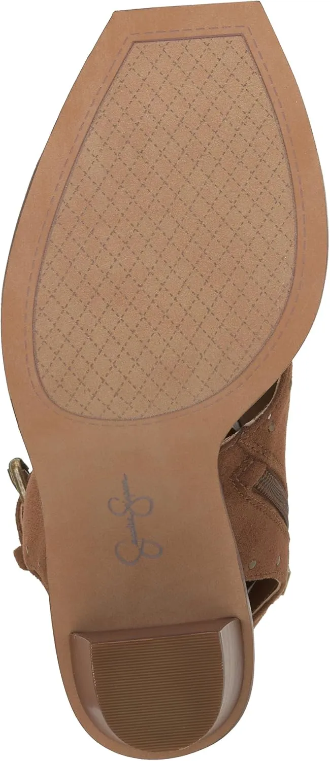 Jessica Simpson Women's Rochha Open Toe Bootie Mid Calf Boot