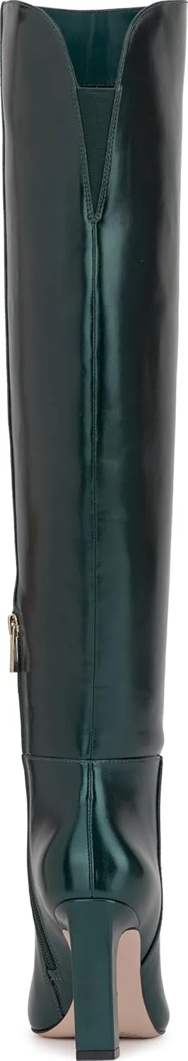 Jessica Simpson Womens Zipper Faux Leather Over-The-Knee Boots