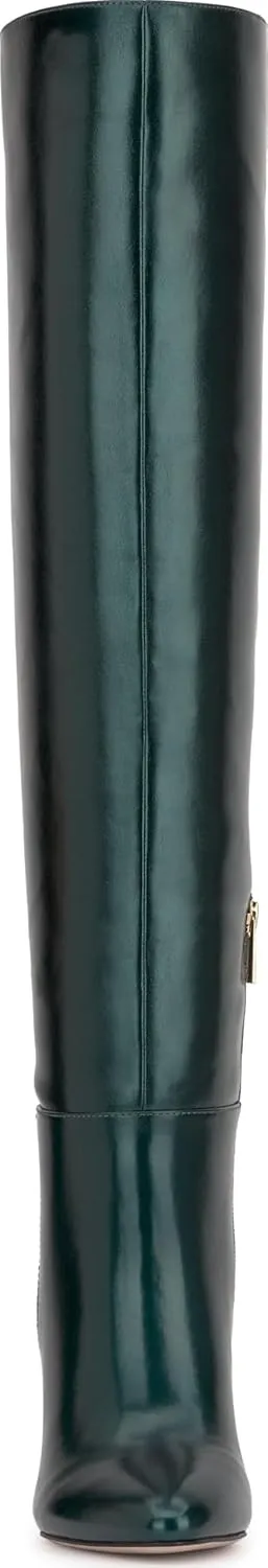 Jessica Simpson Womens Zipper Faux Leather Over-The-Knee Boots